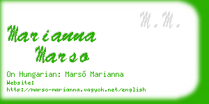 marianna marso business card